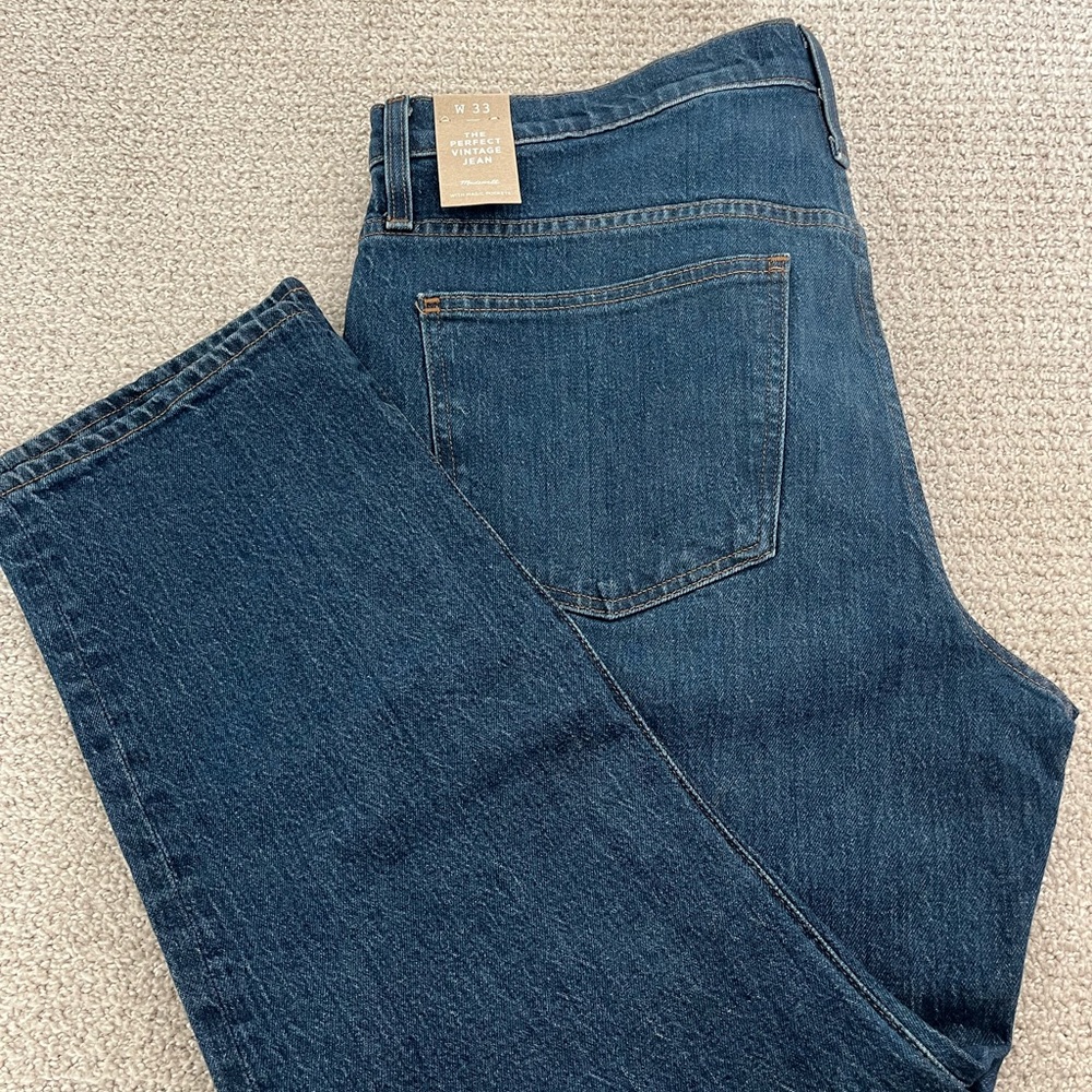 Madewell Perfect Vintage Jean- size 33